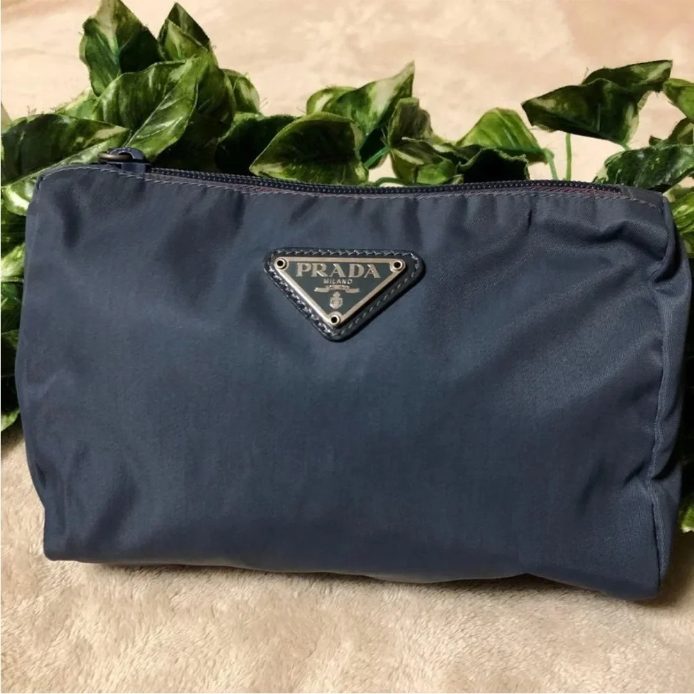 Prada Blue Cosmetic Bag - Picture 5 of 13